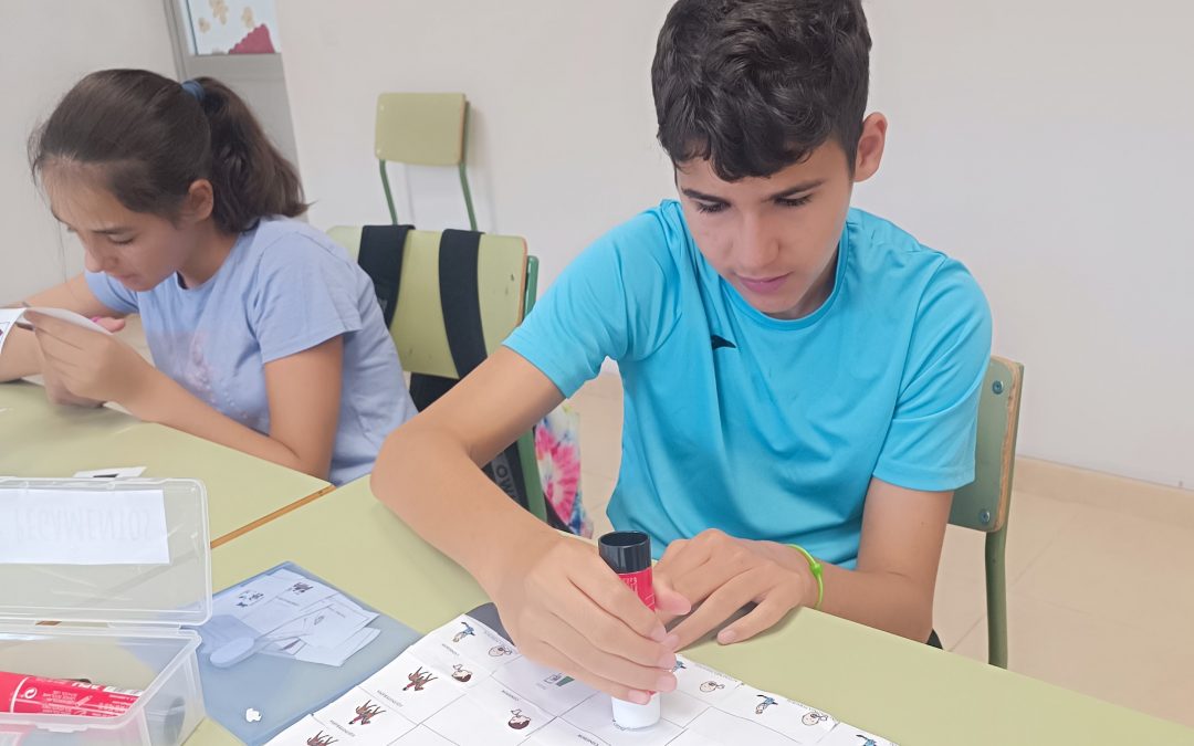 Horario del curso con pictogramas