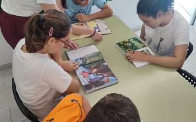 Practicamos la escritura en la biblioteca