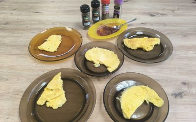 Tortilla francesa en el Taller de Cocina