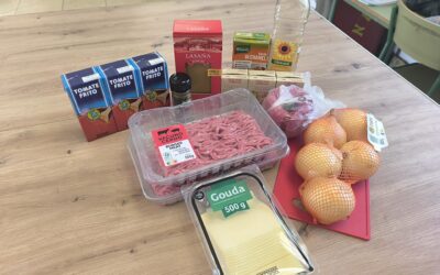 Lasaña de carne en el Taller de cocina